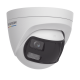 [ColorVu + Dual Light + Panoramica] Turret TURBOHD 3K (5 Megapixel) / Micrófono Integrado / Angulo de visión 180° / Imagen a Color 24/7 / 40 mts Luz Blanca + 40 mts IR / Exterior IP67 / WDR