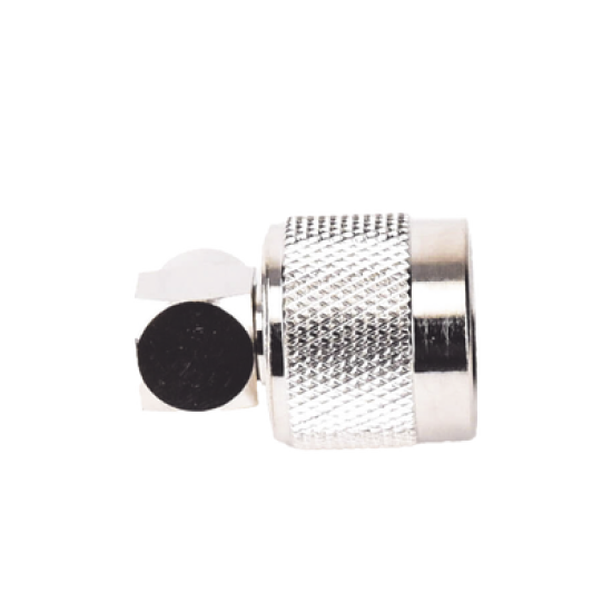 Conector N Macho en A/R de Anillo Plegable para Cables RG-58/U, RG-142/U, Niquel/ Oro/ Teflón.