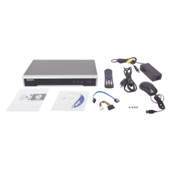 DVR 8 Canales 4K TurboHD (Con Firmware) / 8 Megapixel / 1 Bahía de Disco Duro / 4 Canales de Audio / 8 Entradas de alarma / Videoanálisis