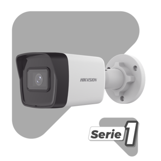 Bala IP 4 Megapixel / Lente 2.8 mm / ACUSENSE Lite (Detección de Movimiento en Humanos y Vehiculos) / Microfono Integrado / 30 mts IR EXIR 2.0 / Exterior IP67 / WDR 120 dB / PoE / ONVIF / MicroSD