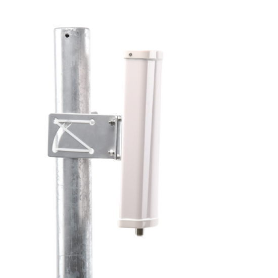 Antena Sectorial de 2.4 GHz, ganancia 12 dBi,  Angulo de apertura de 90 °, Conector N-Hembra, con montaje incluido