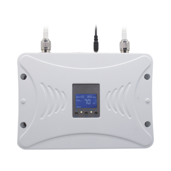 Kit Amplificador de Señal Celular 4G LTE, 3G y Voz. Funciona con Todos los Operadores. Soporta Múltiples Dispositivos y Tecnologías. Hasta 1000 metros cuadrados de Cobertura