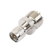 Adaptador en Línea de Conector Mini UHF Macho a UHF Hembra (SO-239), Níquel/ Oro/ Teflón.
