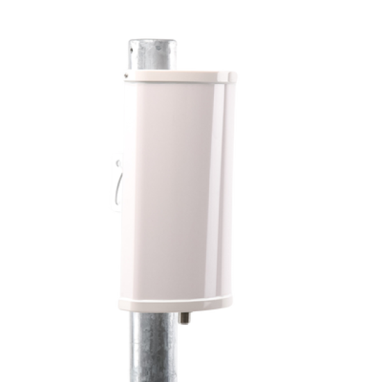 Antena Sectorial de 2.4 GHz, ganancia 12 dBi,  Angulo de apertura de 90 °, Conector N-Hembra, con montaje incluido