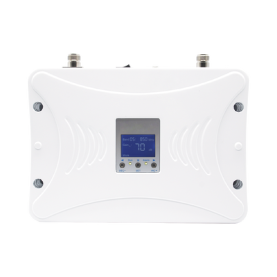 Kit Amplificador de Señal Celular 4G LTE, 3G y Voz. Funciona con Todos los Operadores. Soporta Múltiples Dispositivos y Tecnologías. Hasta 1000 metros cuadrados de Cobertura