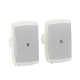 Altavoces de Montaje en Superficie de 2 vias | Woofer 5 in, Tweeter 0.5 in | Semi-Exterior, 6 ohms | Par Color Blanco
