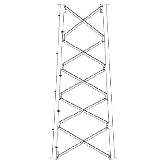 Sección 7 Base para Torre Autosoportada línea SSV (Código de Fábrica: 7N165) Sección 7 Base para Torre Autosoportada línea SSV (Código de Fábrica: 7N165)