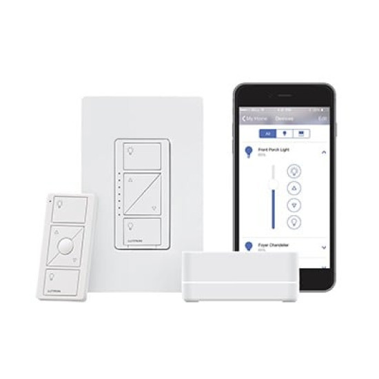 (Caseta Wireless) Kit Hub PRO controlador, atenuador, control remoto y tapa. (Caseta Wireless) Kit Hub PRO controlador, atenuador, control remoto y tapa.