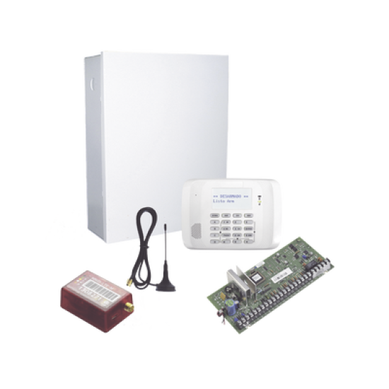 KIT de Panel de Alarma Hibrido/Teclado 6162RF Y Comunicador MN01LTEM - 2 años de servicio incluidos