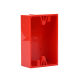 Caja trasera de montaje color rojo para estaciones de parada STOPPER