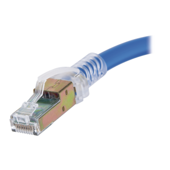 Patch Cord Z-MAX Cat6A UTP, CM/LS0H, 7ft, Color Azul