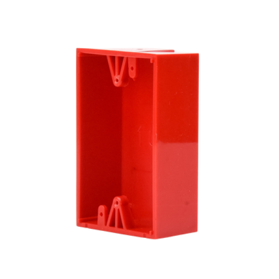 Caja trasera de montaje color rojo para estaciones de parada STOPPER
