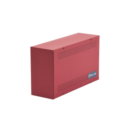 Gabinete para dos baterías de respaldo de 18 AH. Aplicaciones para sistemas de detección de incendio (FAS).