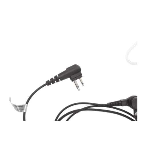 Micrófono - audífono de solapa con tubo acústico transparente para TC-500/ 518/ 600/ 610/ 700 y radios GP300/ PRO2150/ P110/ GP350/ SP-10/ PRO3150/ EP450/ EP350/ MAG ONE con tubo acústico de PU (material flexible)