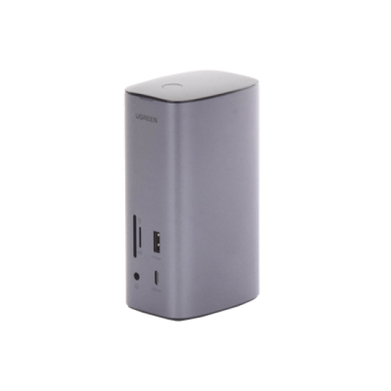 HUB USB-C (Docking Revodok Pro) 12 en 1 | 2 USB-A 3.0 | 1 USB-C PD Carga 100W | 1 USB-A 3.1 | 1 USB-C 3.1 | HDMI 4K | HDMI 8K Ultra HD | Display Port 4K | RJ45 (Gigabit) | Lector Tarjeta SD + Micro SD (TF) | Jack Audio 3.5mm.
