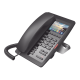 (H5W Color Negro)Teléfono IP WiFi para Hotelería, profesional de gama alta con pantalla LCD de 3.5 pulgadas a color, 6 teclas programables para servicio rápido (Hotline) PoE 
