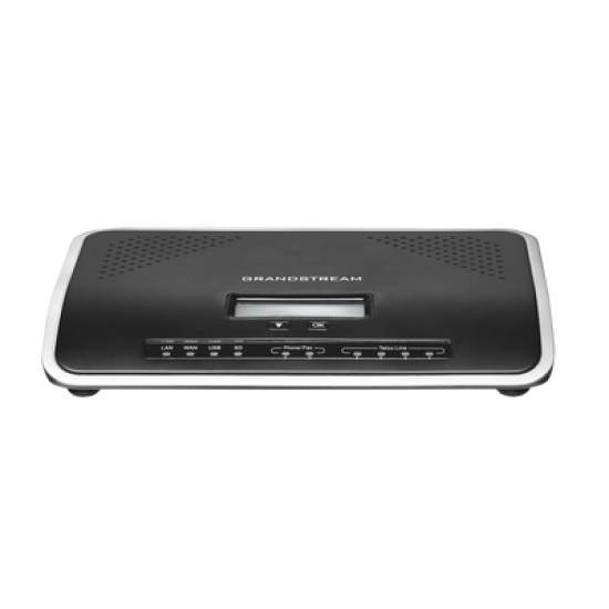 Conmutador IP-PBX de 2 puertos FXO + 2 FXS, 30 llamadas concurrentes, 500 usuarios y doble puerto Gigabit