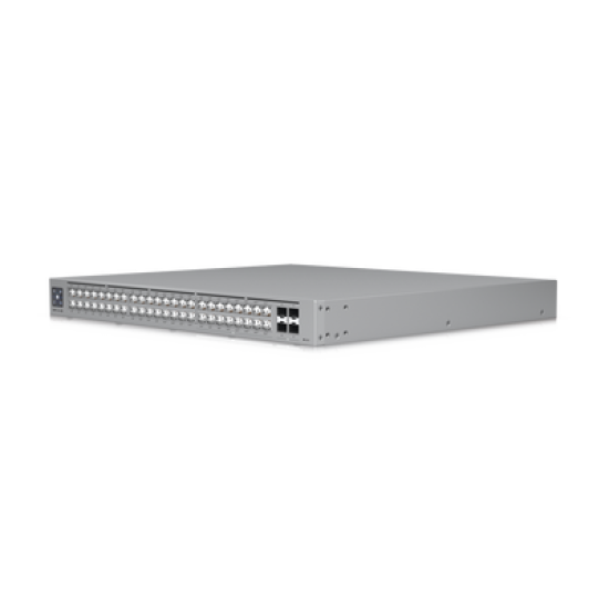 UniFi Switch Pro Max 48 POE, con funciones capa 3, 48 puertos (16 puertos 2.5 GbE (8 POE++ y 8 POE+) y 32 puertos 1 GbE (24 POE+ y 8 POE++)), 2 puertos SFP+ 10G, POE++ 720W, pantalla informativa