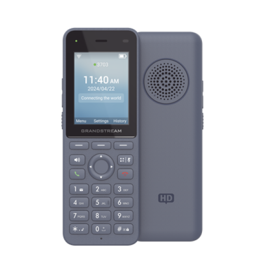 Teléfono IP inalámbrico Wi-Fi, Portátil, 3 cuentas SIP, 3 líneas, Voz HD, Bluetooth integrado, Puerto USB tipo C