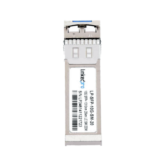 Transceptor Óptico SFP+ (Mini-Gbic) / Monomodo 1310 nm / 10 Gbps / 10GBASE-LR / Conectores LC/UPC Dúplex / DDM / Hasta 20 km