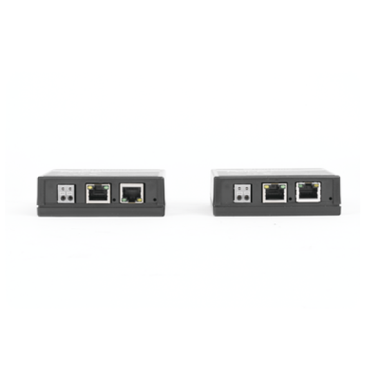 Kit extensor IP y PoE por cable UTP CAT5E hasta 500 mts @ 100 mbps