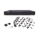 Kit de TRANSCEPTOR ACTIVO DE 16 Canales / VIDEO+PODER en un solo Cable UTP / 150m en 4K, 200m en 5 MP/ Envía 36 Vcc y recibe 12 Vcc / TODO INCLUIDO PARA RACK / Compatible con cámaras HD-TVI/CVI/AHD/CVBS / Instalación Limpia 