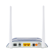 ONU Dual GPON/EPON con Wi-Fi en 2.4 GHz + 1 puerto SC/APC + 1 puerto LAN Gigabit + 1 puerto LAN Fast Ethernet + 1 puerto FXS + 1 puerto CATV, hasta 300 Mbps vía inalámbrico