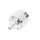 Conector Coaxial N Macho de Anillo Plegable para Cable RG-142/U, Plata/ Oro/ Teflón.