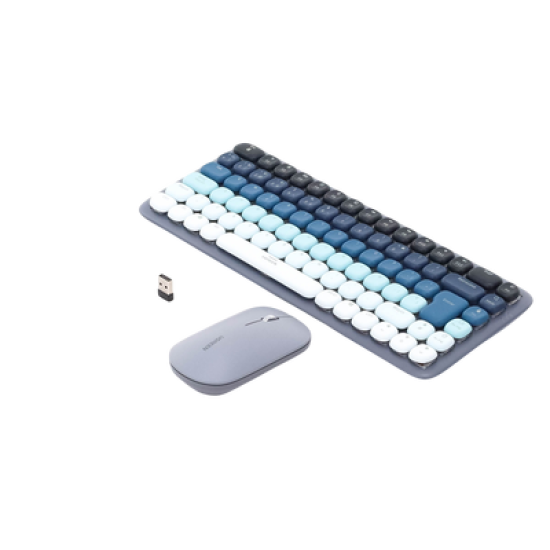 PAQUETE DE TECLADO Y MOUSE INALÁMBRICO UGREEN AZUL