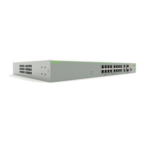 Switch PoE+ Administrable CentreCOM FS980M, Capa 3 de 16 Puertos 10/100 Mbps + 2 puertos RJ45 Gigabit/SFP Combo, 250W Switch PoE+ Administrable CentreCOM FS980M, Capa 3 de 16 Puertos 10/100 Mbps + 2 puertos RJ45 Gigabit/SFP Combo, 250W