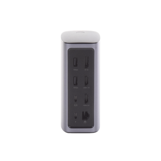 HUB USB-C (Docking Revodok Pro) 12 en 1 | 2 USB-A 3.0 | 1 USB-C PD Carga 100W | 1 USB-A 3.1 | 1 USB-C 3.1 | HDMI 4K | HDMI 8K Ultra HD | Display Port 4K | RJ45 (Gigabit) | Lector Tarjeta SD + Micro SD (TF) | Jack Audio 3.5mm.