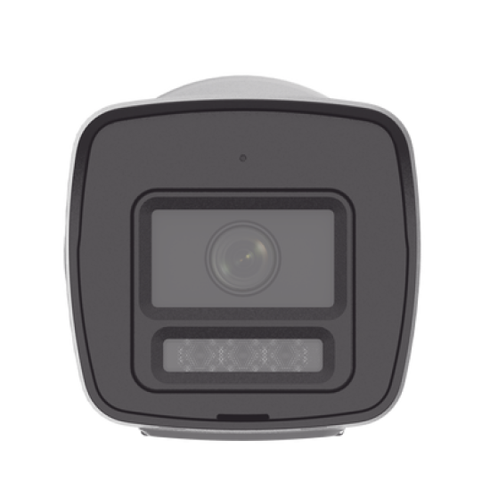 [PROTECCIÓN ACTIVA] Bala IP 4 Megapixel / Lente 2.8 mm / Dual Light (30 mts IR + 20 mts Luz Blanca)  / Audio de Dos Vías /  Luz Intermitente y Alerta de Audio / Micrófono Integrado / ACUSENSE Lite / Exterior IP67 / H.265 / PoE / ONVIF