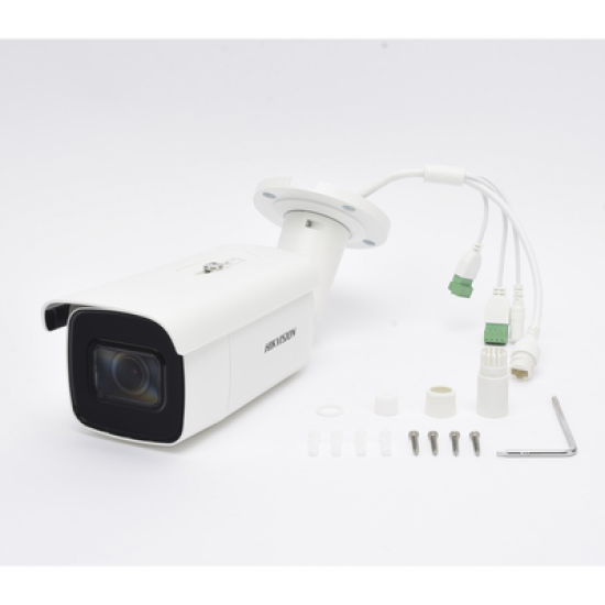 Bala IP 2 Megapixel / Lente Mot. 2.8 a 12 mm / 60 mts IR EXIR / Exterior IP67 / IK10 /  WDR 120 dB / PoE / ACUSENSE (Evita Falsas Alarmas) / Entrada y Salida de Audio y Alarma / MicroSD / ONVIF