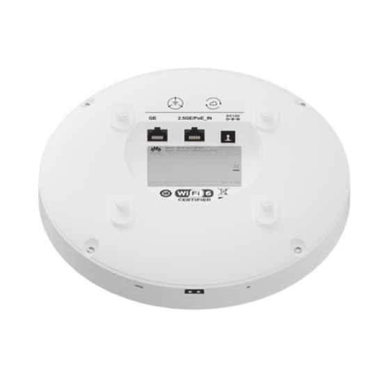 Punto de Acceso Wi-Fi 6 de Alta Densidad / 6.575 Gbps / MU-MIMO 2x2x4:3 (2.4GHz, 5GHz y 5GHz) / Puerto 10/100/1000 Mbps  + 1 Puerto 100/1000/2.5 Gbps / Puerto USB / BLE / Smart Antenna 20% más cobertura / Seguridad WPA3 / Roaming Inteligente / Inst