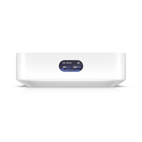 Router UniFi Ultra Express UX con WiFi 6, 1 puerto WAN GbE / 1 puerto GbE LAN. Administra hasta 4 dispositivos UniFi en modo  Gateway, o funciona como AP, hasta 50 clientes