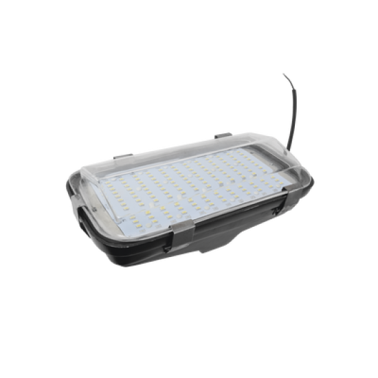 Luminaria LED  para alumbrado publico de 45 watts de 12/24 Vcc incluye tempocontrolador, 5040 Lm