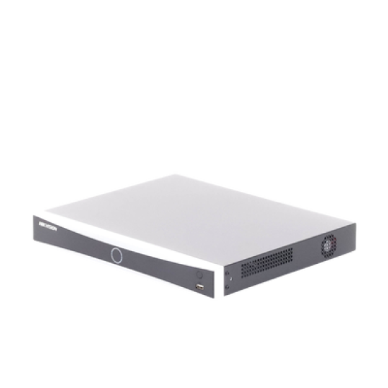 NVR 12 Megapixel (4K) / 32 canales IP / 16 Puertos PoE+ / Recocimiento Facial / AcuSense (Evita Falsas Alarmas) / 2 Bahías de Disco Duro / HDMI en 4K / Alarmas I/O / 300 Metros PoE Modo Extendido