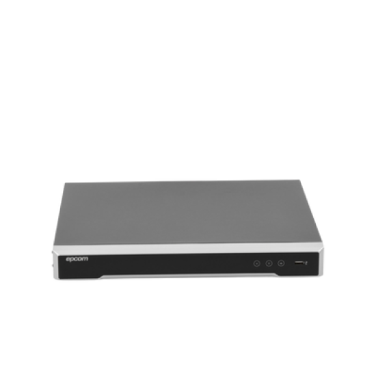 DVR  16 Canales 4K TURBOHD + 16 Canales IP / 8 Megapixel/ Audio por Coaxitron/ 2 Bahías de Disco Duro / 4 Canales de Audio / 16 Entradas de Alarma