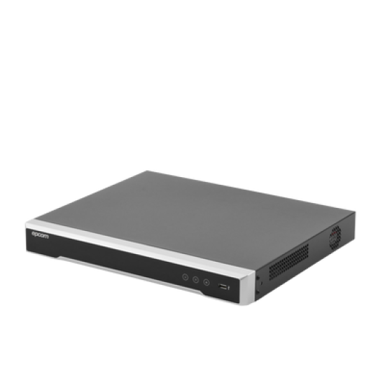 DVR  16 Canales 4K TURBOHD + 16 Canales IP / 8 Megapixel/ Audio por Coaxitron/ 2 Bahías de Disco Duro / 4 Canales de Audio / 16 Entradas de Alarma