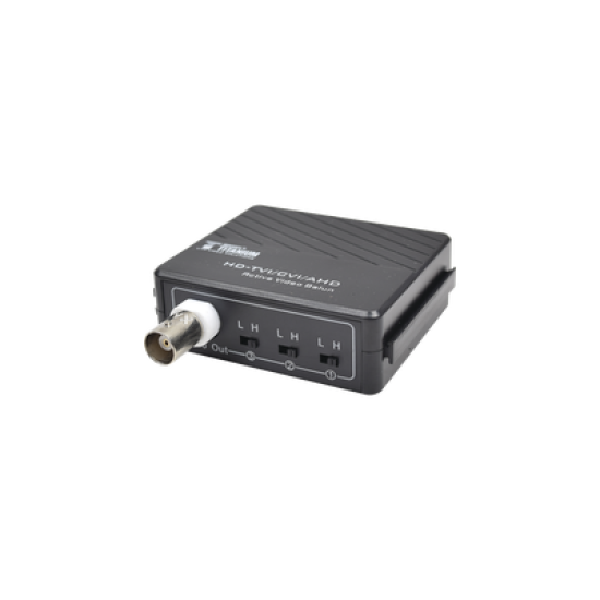 (TRANSCEPTOR) RECEPTOR DE VIDEO ACTIVO DE LARGO ALCANCE /  400 Metros con RECEPTOR ACTIVO TT4501T / Resolución 2 MP / Compatible con cámaras HD-TVI/CVI/AHD/CVBS / Protección Interconstruida contra sobretensión.