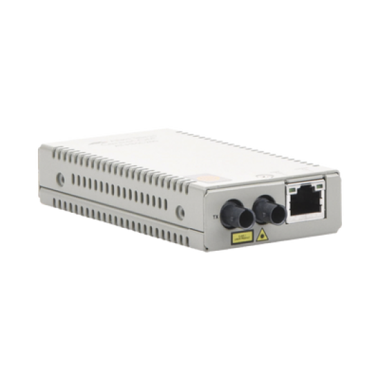 Convertidor de medios Fast Ethernet a fibra óptica, conector ST, multimodo (MMF), distancia hasta 2 km