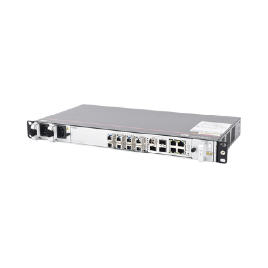 OLT GPON OptiXAccess 8 Puertos con Módulos C+, 4 Puertos Uplink (10GE/GE), Hasta 512 ONTs, 2 Fuentes de Alimentación AC, 1 UR