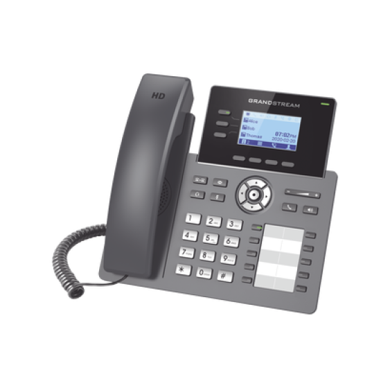 Teléfono IP Grado Operador, 3 líneas SIP con 6 cuentas, 10 botones BLF, puertos Gigabit, codec Opus, IPV4/IPV6 con gestión en la nube GDMS