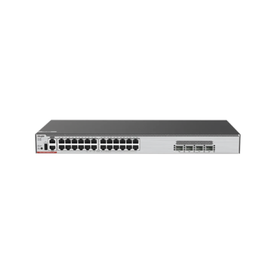 Switch Core PoE 802.3bt 370W Capa 3 Multi-Gigabit 24 puertos 5Gb/2.5Gb/1Gb/100M, 4 puertos fibra SFP28 25Gb