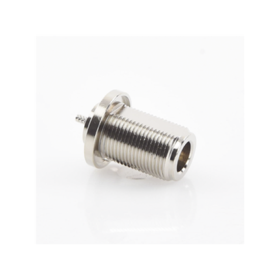 Conector N Hembra de Montaje Trasero/Panel (Chasis) de Anillo Plegable para ensamblar (0.130
