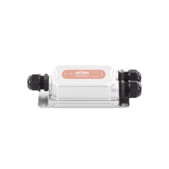 Extensor PoE para exterior / Entrada PoE de 60W y 2 salidas PoE de 30W / Protección IP68 / Ideal Para Aplicaciones de CCTV