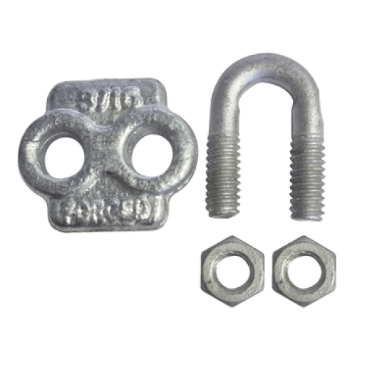 Nudo/ Perro/ Abrazadera Acero Forjado para Cable de 3/16