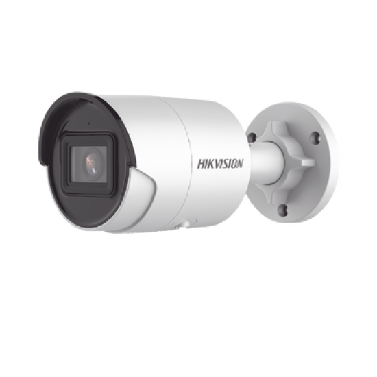 Bala IP 8 Megapixel (4K)/ Lente 2.8 mm / 40 mts IR EXIR /Exterior IP67 / WDR 120 dB / PoE / Micrófono Integrado / ACUSENSE (Evita Falsas Alarmas) / Metal / MicroSD / ONVIF / ACUSEARCH