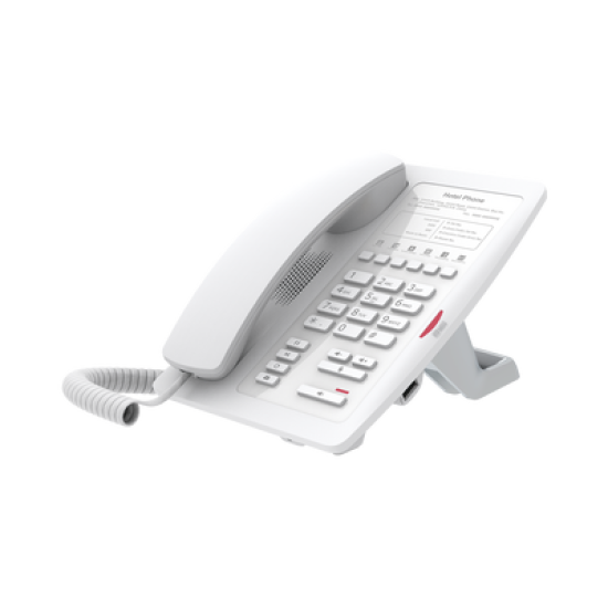 Teléfono IP WiFi para Hotelería, profesional con 6 teclas programables para servicio rápido (Hotline), plantilla personalizable con PoE 