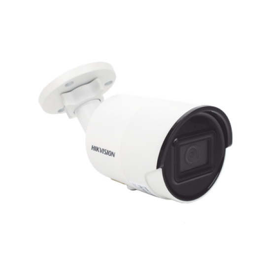 Bala IP 2 Megapixel / Lente 2.8 mm / 40 mts IR EXIR / ACUSENSE (Evita Falsas Alarmas) / Exterior IP67 / WDR 120 dB / PoE / Micrófono Integrado / Metal  / MicroSD / ONVIF / ACUSEARCH